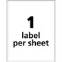 Avery UltraDuty GHS Chemical Waterproof and UV Resistant Labels, 8.5 x 11, White, 500/Pack (AVE60507) View Product Image