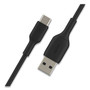 Belkin BOOST CHARGE USB-C to USB-A ChargeSync Cable, 3.3 ft, Black (BLKCAB001BT1MBK) View Product Image