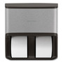 Coastwide Professional J-Series Quad Bath Tissue Dispenser, 13.52 x 7.51 x 14.66, Black Metallic (CWZ24405513) View Product Image