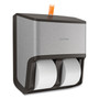 Coastwide Professional J-Series Quad Bath Tissue Dispenser, 13.52 x 7.51 x 14.66, Black Metallic (CWZ24405513) View Product Image
