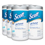 Scott 24-Hour Sanitizing Wipes, 1-Ply, 4.5 x 8.25, Fresh, White, 75/Canister, 6 Canisters/Carton (KCC53609) View Product Image