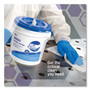 WypAll WetTask Customizable Wet Wiping System Bucket, White/Blue, 4/Carton (KCC51677) View Product Image