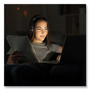 Morpheus 360 SERENITY Stereo Wireless Headphones with Microphone, 3 ft Cord, Black/Gold View Product Image