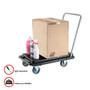 deflecto Heavy-Duty Platform Cart, 300 lb Capacity, 21 x 32.5 x 37.5, Black (DEFCRT550004) View Product Image