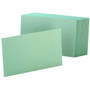 Oxford Colored Blank Index Cards - 100 Sheets - Plain - 4" x 6" Sheet Size - Green Paper - Durable Product Image 