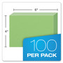 Oxford Unruled Index Cards, 4 x 6, Green, 100/Pack (OXF7420GRE) View Product Image