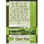 Decorol Recycled Chart Pad - 70 Sheets - Strip - Front Ruling Surface - Ruled Front Ruling - 1.50" Ruled Product Image 