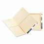 Smead Heavyweight Manila End Tab Pocket Folders, Interior Front/Back Panel Pockets, Straight Tabs, Letter Size, 11pt Manila, 25/Box View Product Image