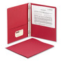 Smead 2-Pocket Folder withTang Fastener, Letter, 1/2" Cap, Red, 25/Box (SMD88059) View Product Image