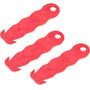 San Jamar Klever Kutter Safety Cutter, 3 Razor Blades, 1" Blade, 4" Plastic Handle, Red (SJMKK403) View Product Image