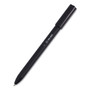 TRU RED Quick Dry Gel Pen, Stick, Medium 0.7 mm, Black Ink, Black Barrel, 5/Pack View Product Image