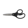 TRU RED Ambidextrous Stainless Steel Scissors, 5" Long, 2.64" Cut Length, Straight Ergonomic Black Handle View Product Image