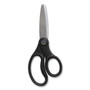 TRU RED Ambidextrous Stainless Steel Scissors, 5" Long, 2.64" Cut Length, Straight Ergonomic Black Handle View Product Image
