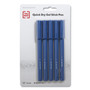 TRU RED Quick Dry Gel Pen, Stick, Fine 0.5 mm, Blue Ink, Blue Barrel, 5/Pack View Product Image
