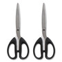 TRU RED Stainless Steel Scissors, 7" Long, 2.64" Cut Length, Straight Assorted Color Handles, 2/Pack View Product Image