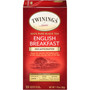 TWININGS Tea Bags, English Breakfast Decaf, 1.76 oz, 25/Box View Product Image