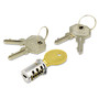 Alera Lock Core Set for Alera Metal File Pedestals, Chrome (ALEKC501111) View Product Image