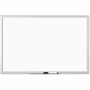 U Brands Magnetic Dry-Erase Board - 36" (3 ft) Width x 24" (2 ft) Height - White Painted Steel Surface - Silver Aluminum Frame - Rectangle - Horizontal/Vertical Product Image 