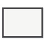 U Brands Magnetic Dry Erase Board with Wood Frame, 24" x 18" (Actual Size: 23" x 17"), White Surface, Black Wood Frame View Product Image
