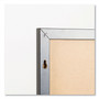 U Brands Magnetic Dry Erase Board with Wood Frame, 24" x 18" (Actual Size: 23" x 17"), White Surface, Black Wood Frame View Product Image