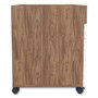 Union & Scale Essentials Mobile Pedestal File, Left or Right, 2-Drawers: Box/File, Legal/Letter, White/Espresso, 15.5" x 21.2" x 24.2" View Product Image