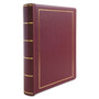 Wilson Jones Binder for Corporation Minutes, 3 Posts, 2" Capacity, 11 x 8.5, Red w/Gold Trim (WLJ39611) View Product Image