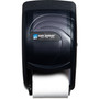 San Jamar Duett Standard Bath Tissue Dispenser, Oceans, 7.5 x 7 x 12.75, Transparent Black Pearl (SJMR3590TBK) View Product Image