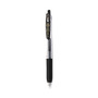 Zebra Sarasa Clip Gel Pen, Retractable, Medium 0.7 mm, Black Ink, Clear/Black Barrel, 12/Pack (ZEB48710) View Product Image