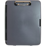Saunders WorkMate Storage Clipboard, 0.5" Clip Capacity, Holds 8.5 x 11 Sheets, Charcoal/Gray (SAU00470) Product Image 