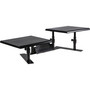 Allsop Metal Art ErgoTwin Dual Monitor Stand, 25.6 to 33.1 x 12.6 x 6.2 to 8.6, Black, Supports 20 lb/Shelf View Product Image