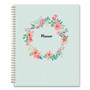 Blue Sky Laurel Academic Year Weekly/Monthly Planner, Floral Artwork, 11 x 8.5, Green/Pink Cover, 12-Month (July-June): 2021-2022 View Product Image