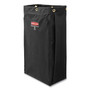 Rubbermaid Commercial Fabric Cleaning Cart Bag, 26 gal, 17.5" x 33", Black (RCP1966888) View Product Image