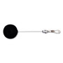 Advantus Premier Heavy-Duty Retractable ID Card Reel, 24" Extension, Black/Silver, 12/Box View Product Image