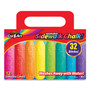 Cra-Z-Art Washable Sidewalk Chalk, 12 Assorted Colors, 32 Sticks/Box View Product Image