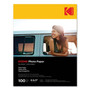 Kodak Photo Paper, 8 mil, 8.5 x 11, Glossy White, 100/Pack (KOD41183) View Product Image