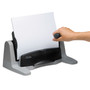 Swingline 40-Sheet LightTouch Heavy-Duty Two- to Seven-Hole Punch, 9/32" Holes, Black/Gray View Product Image