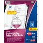 Avery Classification Folder 5-tab TOC Dividers - 30 x Divider(s) - 1-5, Table of Contents - 5 Tab(s)/Set - 8.5" Divider Width x 11" Divider Length - 3 Hole Punched Product Image 