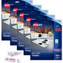 Avery Blank Tickets with Tear-Away Stubs - 1 3/4" Width x 5 1/2" Length - Laser, Inkjet - Matte White - 20 / Sheet - 200/Pack Product Image 
