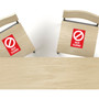 Avery Surface Safe SEAT CLOSED Chair Decals - Print/Message "Seat Closed" - 4" Width x 6" Height Product Image 