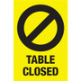 Avery; Surface Safe TABLE CLOSED Preprinted Decals (AVE83075) View Product Image