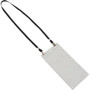 Advantus Event/Credential Badge Holder - 0.1" Height x 4" Width x 8" Length - Clear, Black Product Image 