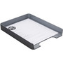Advantus Fusion Letter Tray, 1 Section, Letter Size Files, 9.75" x 12.5" x 1.75", Black View Product Image