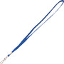 Advantus Metal Clasp Lanyard - 36" Length - Blue - Woven, Metal Product Image 