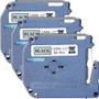 P-touch P-touch Nonlaminated M Series Tape Cartridge - 1/2" Width - Rectangle - Direct Thermal - Silver, Black Product Image 