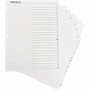 Business Source A-Z Tab Table of Contents Index Dividers - Printed Tab(s) - Character - A-Z - 25 Tab(s)/Set - 8.5" Divider Width x 11" Divider Length - (BSN05858) Product Image 