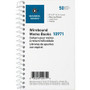 Business Source Side Wirebound Ruled Memo Book - 50 Sheet(s) - Wire Bound - 3" x 5" Sheet Size - White Product Image 