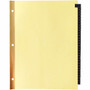 Business Source 1-31 Black Leather Tab Index Dividers - 31 Printed Tab(s) - Digit - 1-31 - 8.5" Divider Width x 11" Divider Length - Letter Product Image 