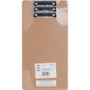 Business Source Legal-size Clipboard - 8 1/2" x 14" Sheet Size - Hardboard - Brown Product Image 