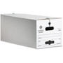 Business Source Light Duty Letter Size Storage Box - External Dimensions: 12" Width x 24" Depth x 10" Height - 350 lb - Media Size Supported: Letter - Light Duty - Stackable Product Image 