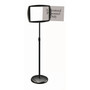 MasterVision Interchangeable Floor Pedestal Sign (BVCSIG05050505) View Product Image